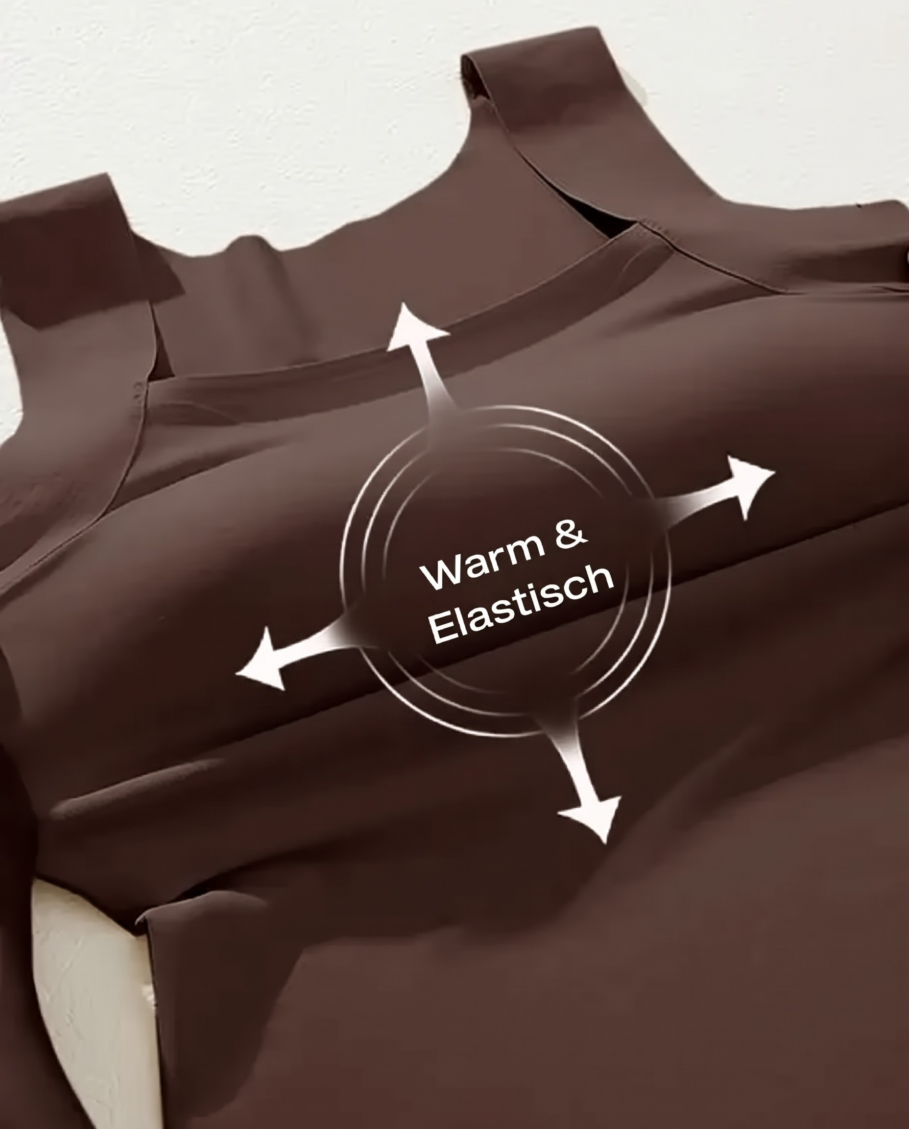 Débardeurs à col en U pour femme avec soutien-gorge intégré