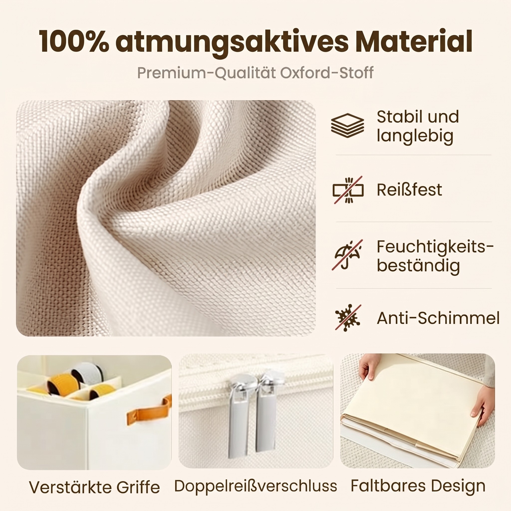 Boîte de rangement en tissu pour chaussures – Pliable, grande capacité, anti-poussière et respirante pour placard et chambre