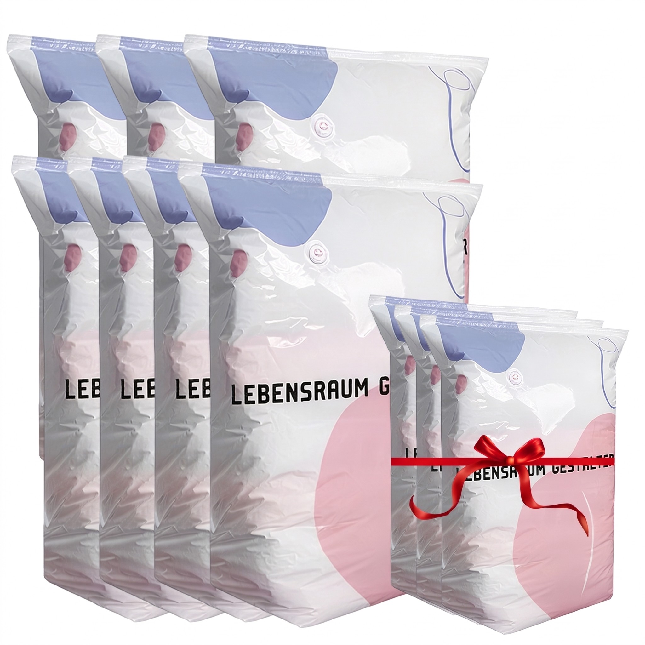 Grand Sac de Rangement Sous Vide Compressible – Sans Pompe, Étanche & Idéal Pour Gagner De La Place Dans Les Valises Et À La Maison