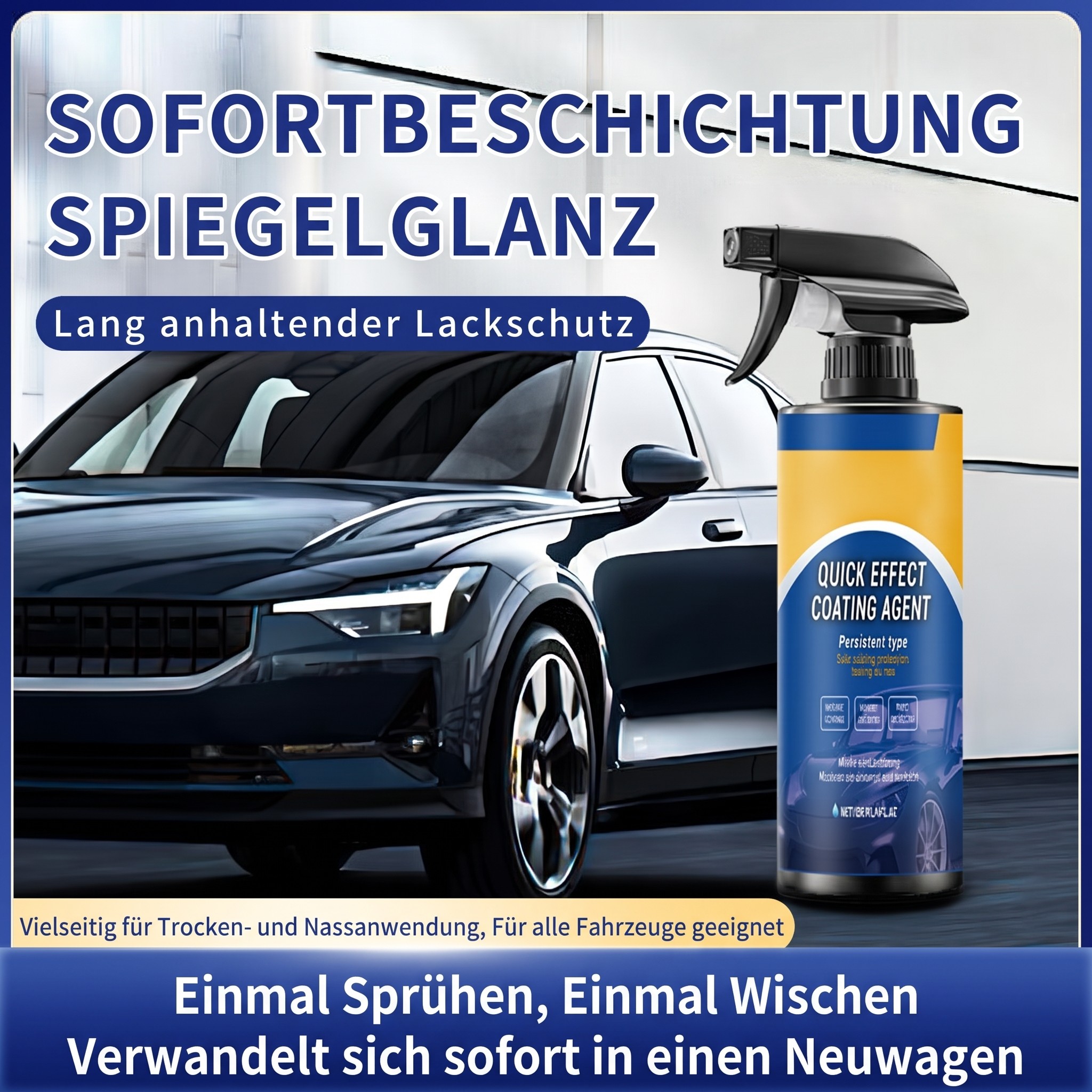 Spray agent de revêtement rapide avancé pour voiture